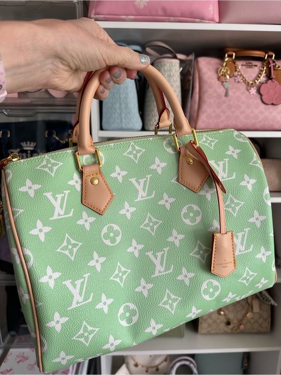 The Unbranded Brand Handbags - Slouchy Lime Green Monogram Satchel Shoulder Bag